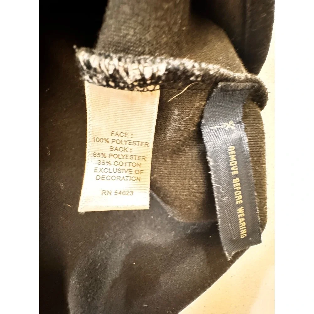 Banana Republic Mens Black Fleece 1/4 Zip Pullover Sweater Jacket‎ XL